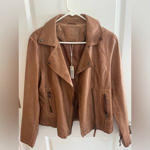 Faux, leather jacket, soft